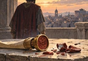 Ilustrație simbolică despre David, Bat-Șeba și Urie: abuz de putere și nedreptate, 2 Samuel 11