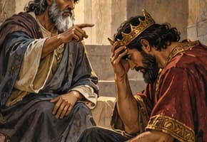 The prophet Nathan confronts David: confession and repentance, 2 Samuel 12