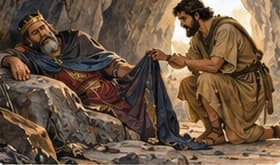 David spares Saul in the cave: self-control and refusal of revenge, 1 Samuel 24